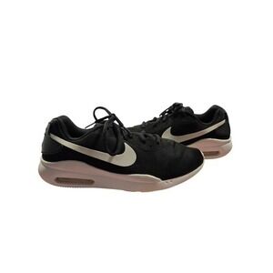 Nike Air Womens Sz 9 Black White Mesh Running Shoes